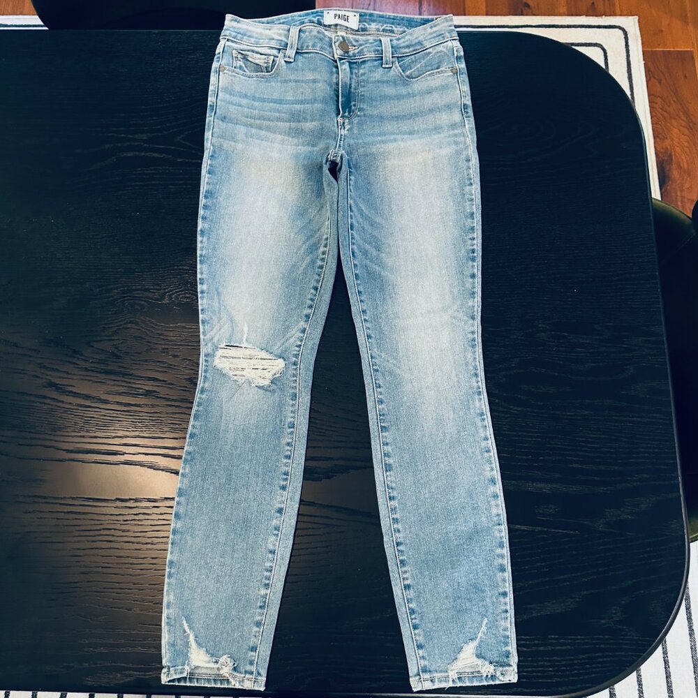 Paige Mid Rise Jeans - Picture 2 of 9